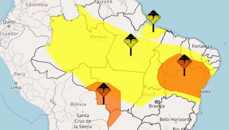 Inmet emite alerta de perigo de chuvas intensas para 59 cidades da Paraíba