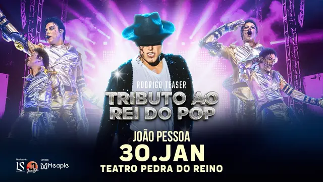 Rodrigo Teaser traz a João Pessoa o maior tributo a Michael Jackson no Teatro Pedra do Reino