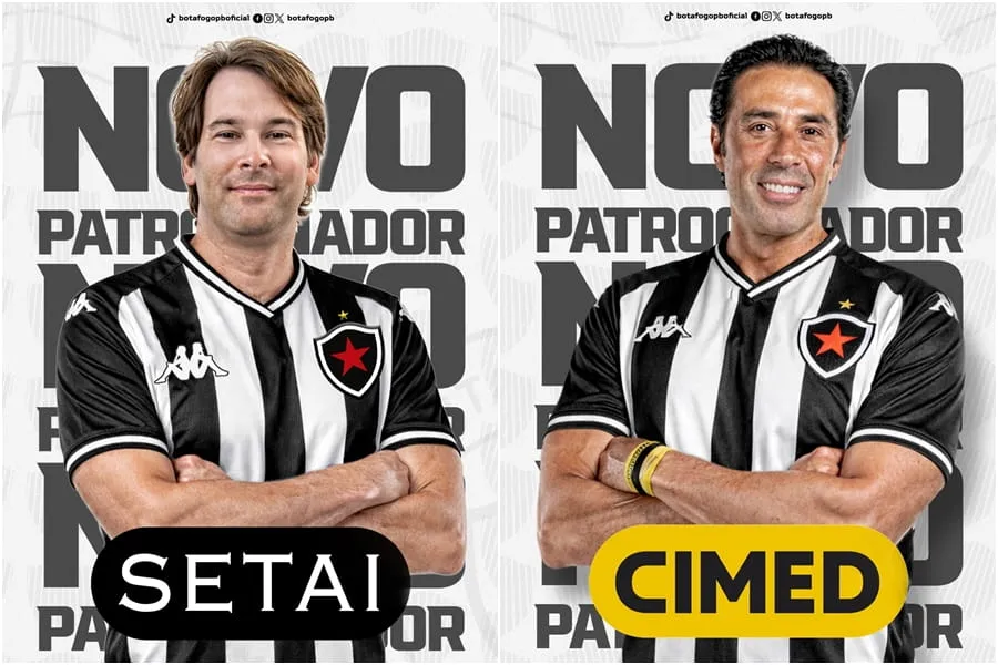 Botafogo da Paraíba garante patrocínios de peso com Cimed e Setai